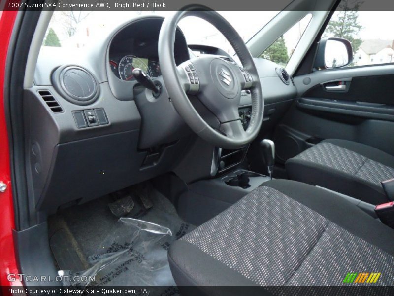 Bright Red / Black 2007 Suzuki SX4 Convenience AWD