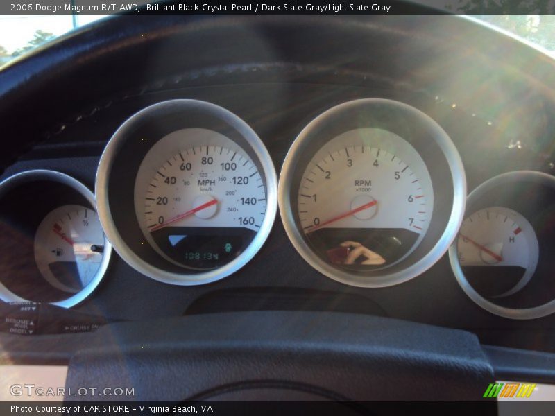 Brilliant Black Crystal Pearl / Dark Slate Gray/Light Slate Gray 2006 Dodge Magnum R/T AWD