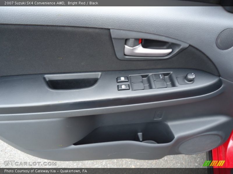 Bright Red / Black 2007 Suzuki SX4 Convenience AWD