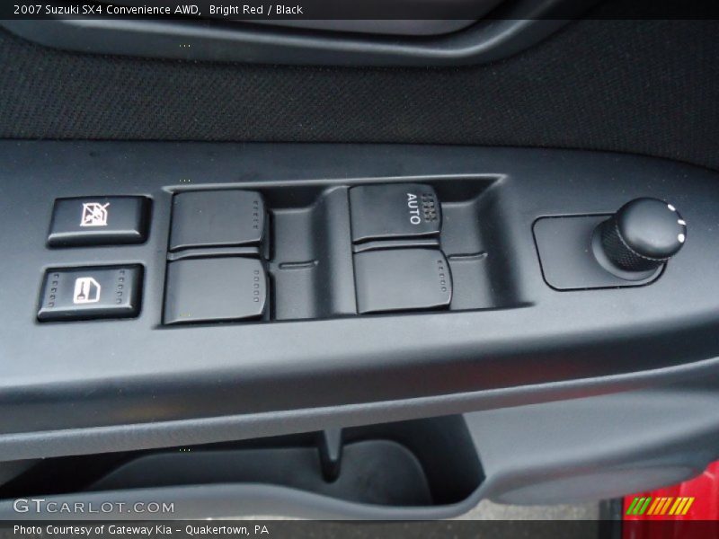 Bright Red / Black 2007 Suzuki SX4 Convenience AWD