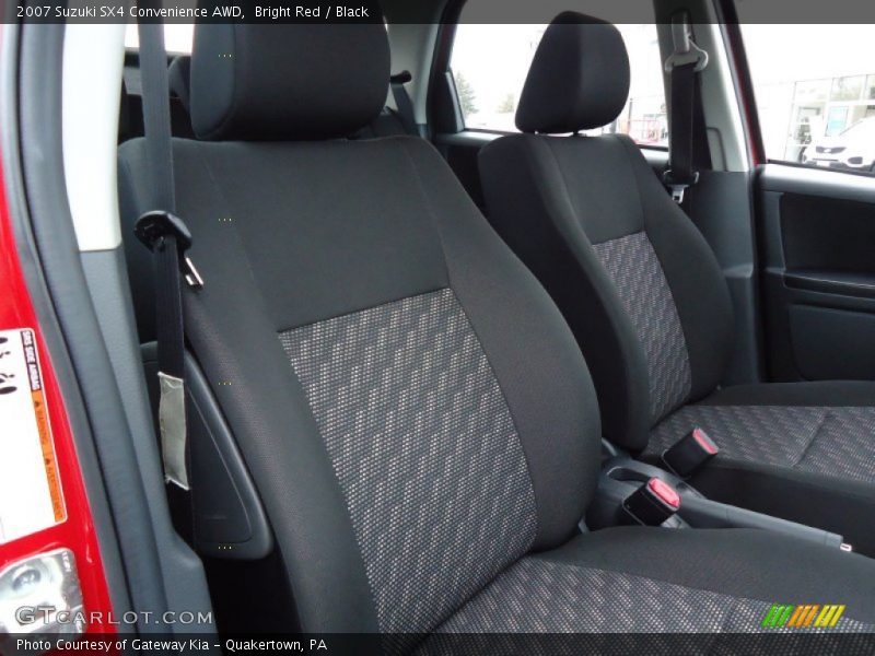 Bright Red / Black 2007 Suzuki SX4 Convenience AWD