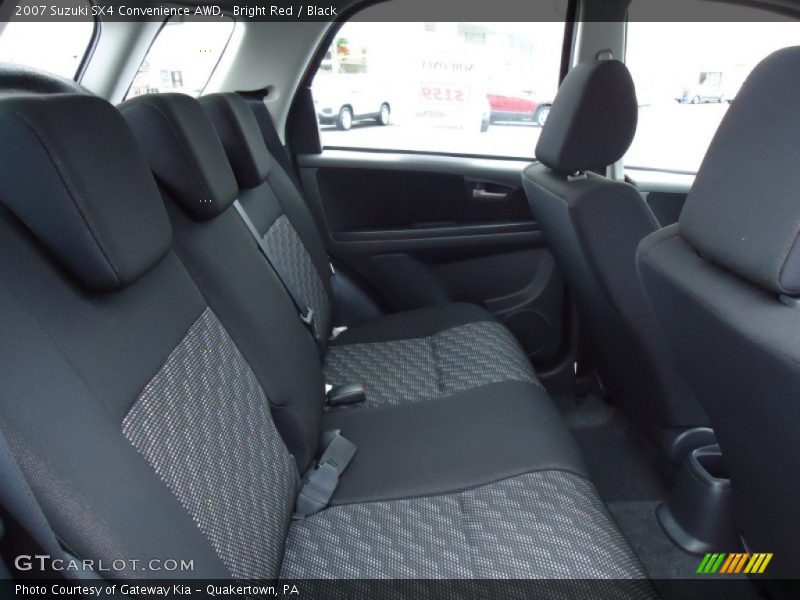 Bright Red / Black 2007 Suzuki SX4 Convenience AWD