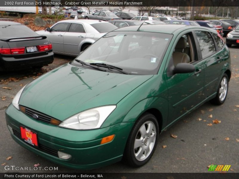 Grabber Green Metallic / Medium Parchment 2002 Ford Focus ZX5 Hatchback