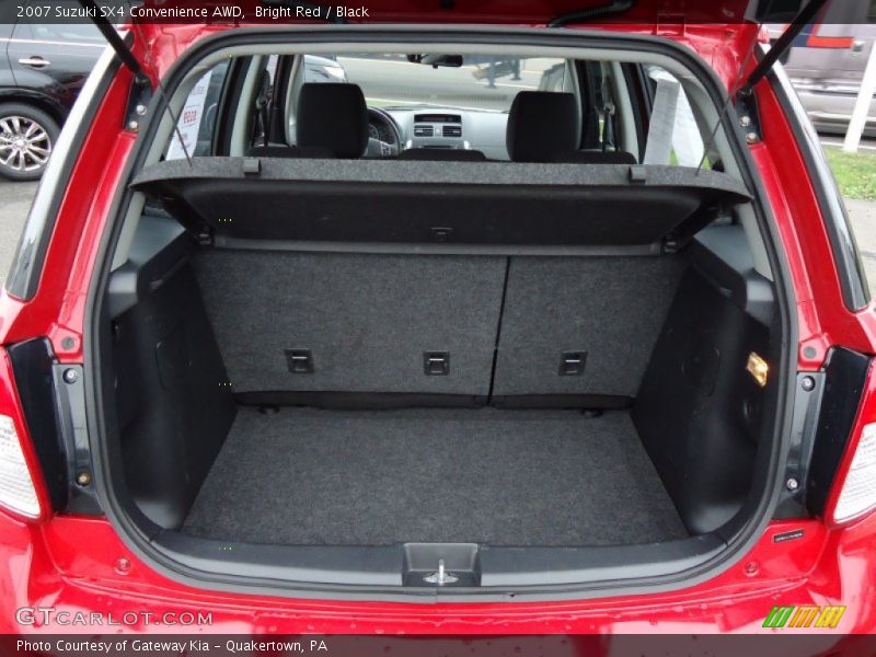 Bright Red / Black 2007 Suzuki SX4 Convenience AWD