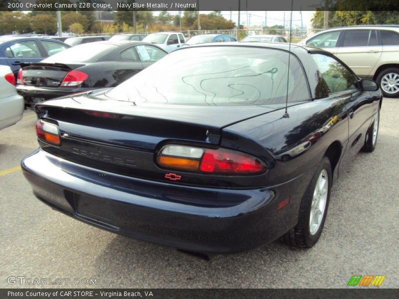  2000 Camaro Z28 Coupe Navy Blue Metallic