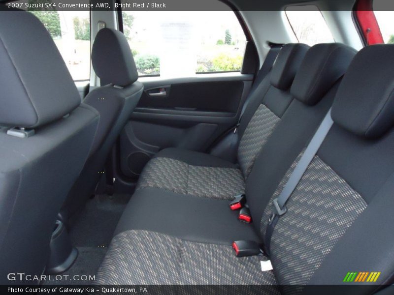 Bright Red / Black 2007 Suzuki SX4 Convenience AWD