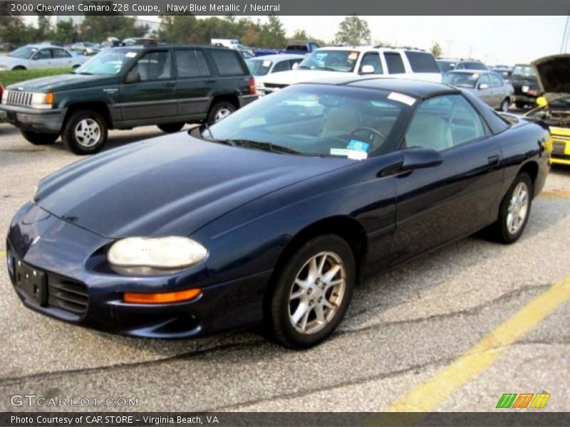 Navy Blue Metallic / Neutral 2000 Chevrolet Camaro Z28 Coupe