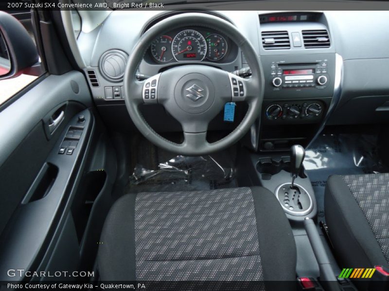Bright Red / Black 2007 Suzuki SX4 Convenience AWD