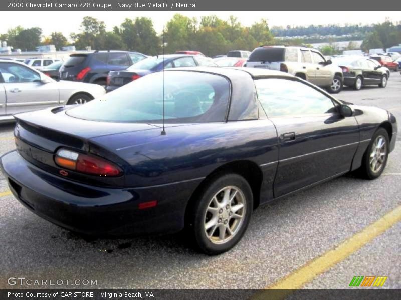 Navy Blue Metallic / Neutral 2000 Chevrolet Camaro Z28 Coupe