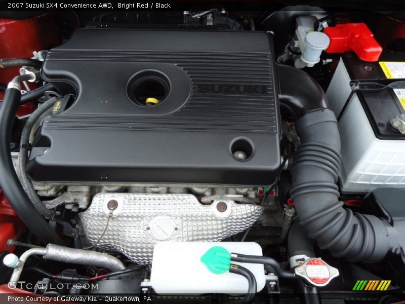 Bright Red / Black 2007 Suzuki SX4 Convenience AWD