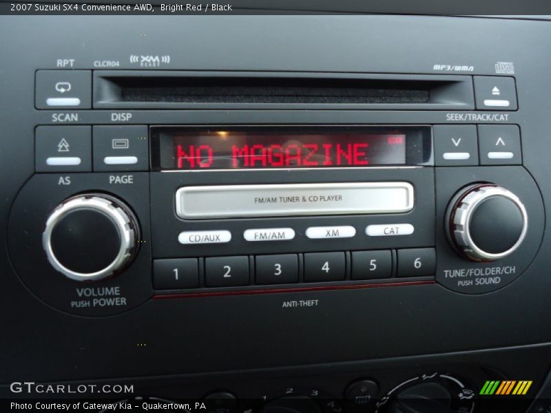 Bright Red / Black 2007 Suzuki SX4 Convenience AWD
