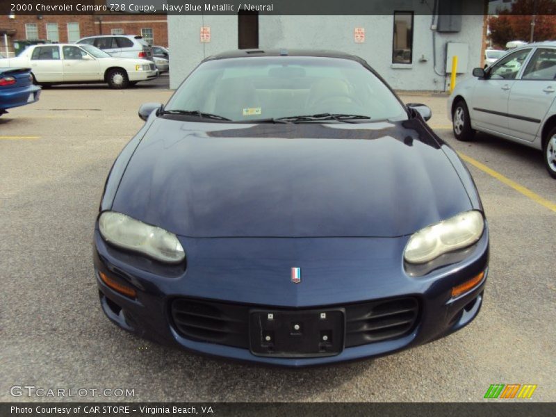 Navy Blue Metallic / Neutral 2000 Chevrolet Camaro Z28 Coupe