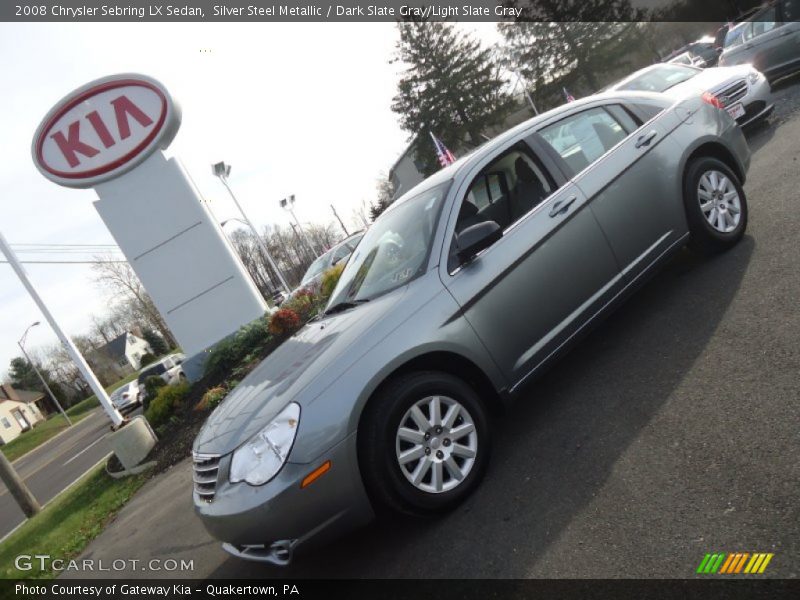 Silver Steel Metallic / Dark Slate Gray/Light Slate Gray 2008 Chrysler Sebring LX Sedan