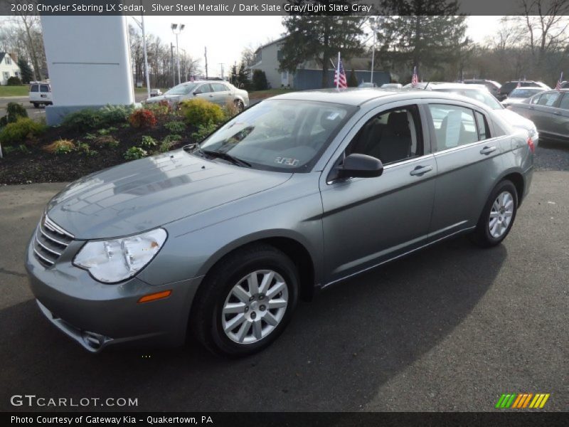 Silver Steel Metallic / Dark Slate Gray/Light Slate Gray 2008 Chrysler Sebring LX Sedan