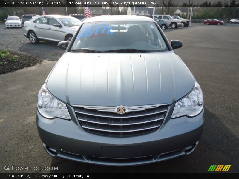 Silver Steel Metallic / Dark Slate Gray/Light Slate Gray 2008 Chrysler Sebring LX Sedan