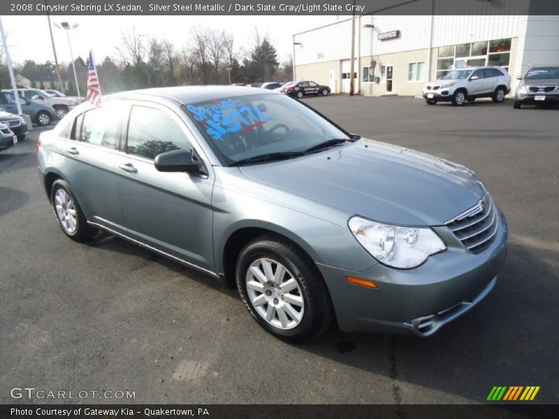 Silver Steel Metallic / Dark Slate Gray/Light Slate Gray 2008 Chrysler Sebring LX Sedan