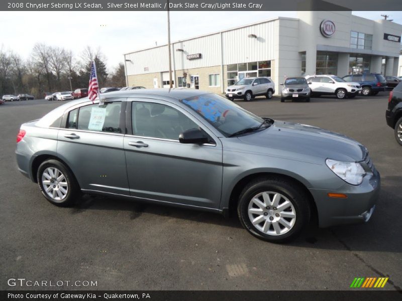 Silver Steel Metallic / Dark Slate Gray/Light Slate Gray 2008 Chrysler Sebring LX Sedan