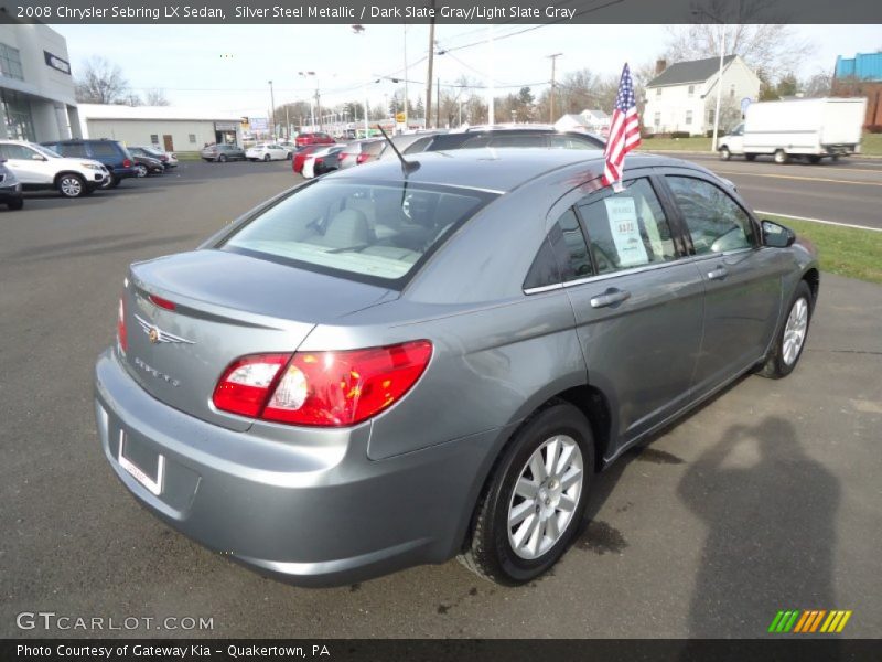 Silver Steel Metallic / Dark Slate Gray/Light Slate Gray 2008 Chrysler Sebring LX Sedan