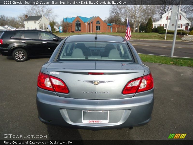 Silver Steel Metallic / Dark Slate Gray/Light Slate Gray 2008 Chrysler Sebring LX Sedan