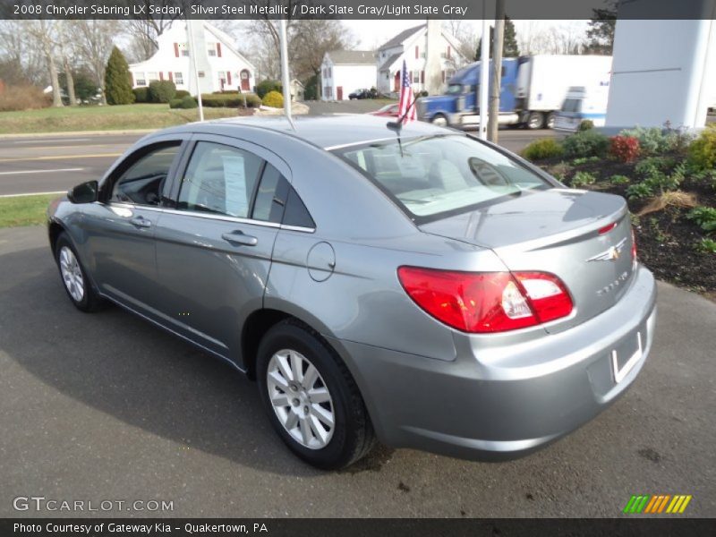 Silver Steel Metallic / Dark Slate Gray/Light Slate Gray 2008 Chrysler Sebring LX Sedan