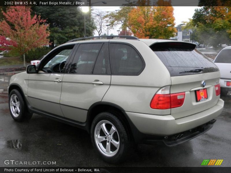Pearl Beige Metallic / Beige 2002 BMW X5 4.4i