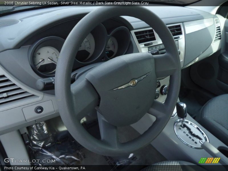 Silver Steel Metallic / Dark Slate Gray/Light Slate Gray 2008 Chrysler Sebring LX Sedan