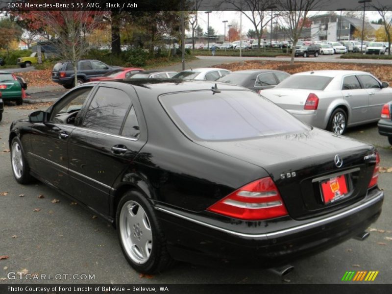 Black / Ash 2002 Mercedes-Benz S 55 AMG