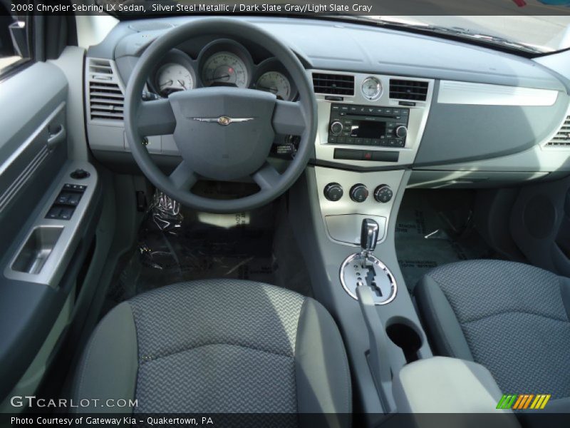 Silver Steel Metallic / Dark Slate Gray/Light Slate Gray 2008 Chrysler Sebring LX Sedan