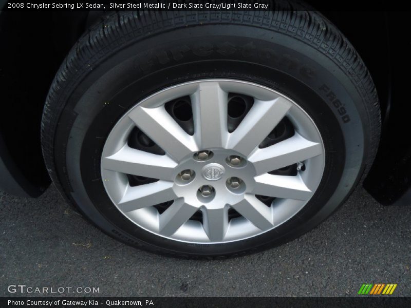 Silver Steel Metallic / Dark Slate Gray/Light Slate Gray 2008 Chrysler Sebring LX Sedan