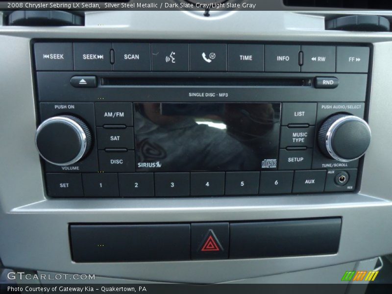 Silver Steel Metallic / Dark Slate Gray/Light Slate Gray 2008 Chrysler Sebring LX Sedan
