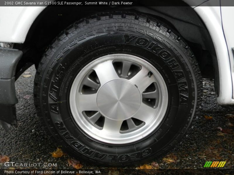 Summit White / Dark Pewter 2002 GMC Savana Van G1500 SLE Passenger