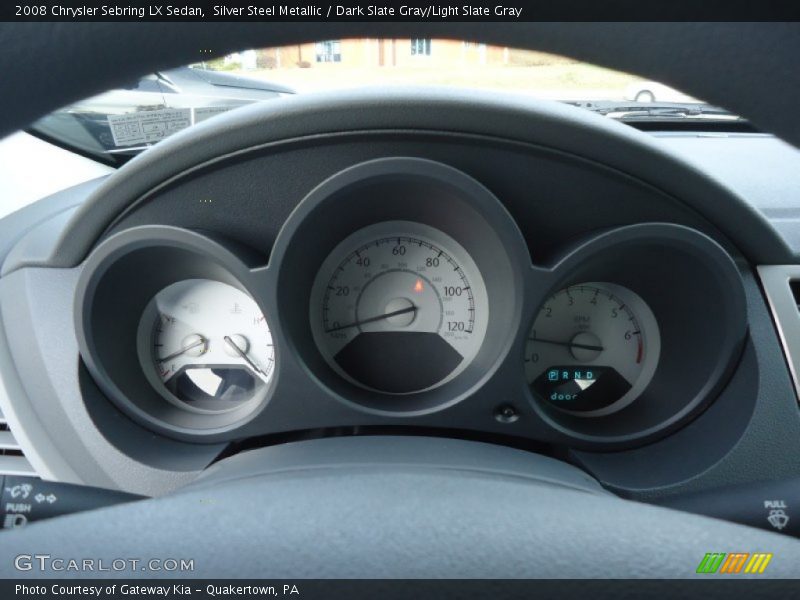 Silver Steel Metallic / Dark Slate Gray/Light Slate Gray 2008 Chrysler Sebring LX Sedan