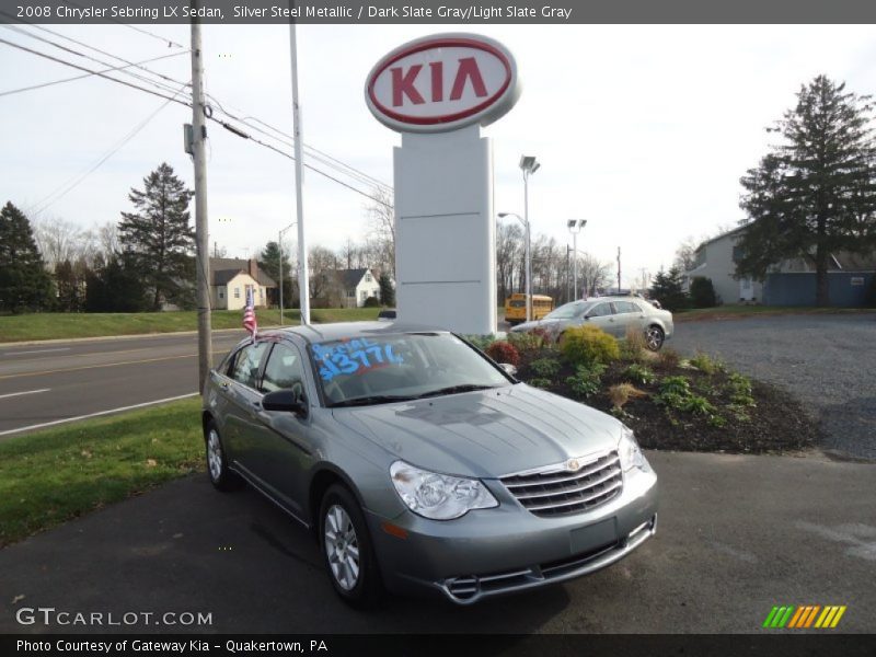 Silver Steel Metallic / Dark Slate Gray/Light Slate Gray 2008 Chrysler Sebring LX Sedan