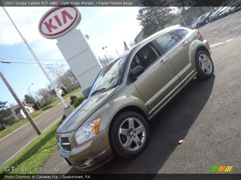 Light Khaki Metallic / Pastel Pebble Beige 2007 Dodge Caliber R/T AWD