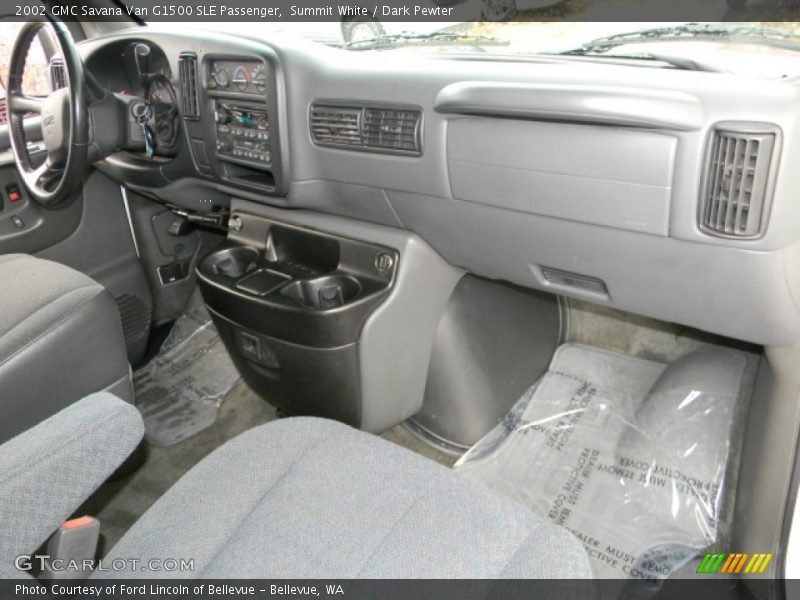 Summit White / Dark Pewter 2002 GMC Savana Van G1500 SLE Passenger