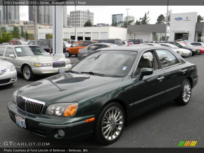 Midnight Green / Beige 2001 Hyundai XG300 L Sedan