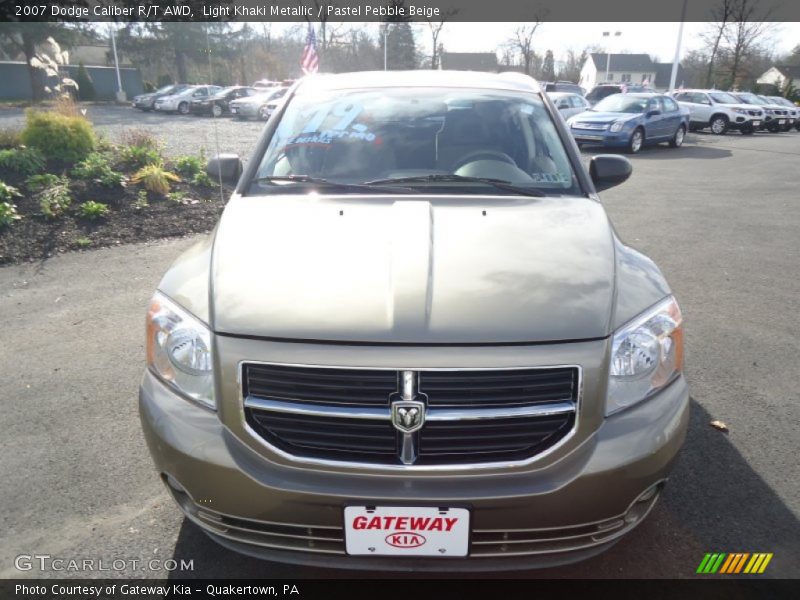 Light Khaki Metallic / Pastel Pebble Beige 2007 Dodge Caliber R/T AWD