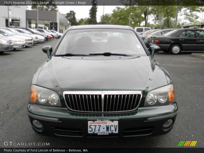 Midnight Green / Beige 2001 Hyundai XG300 L Sedan
