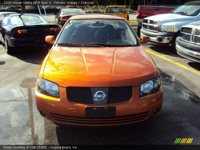 Volcanic Orange / Charcoal 2006 Nissan Sentra SE-R Spec V