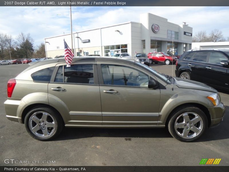 Light Khaki Metallic / Pastel Pebble Beige 2007 Dodge Caliber R/T AWD