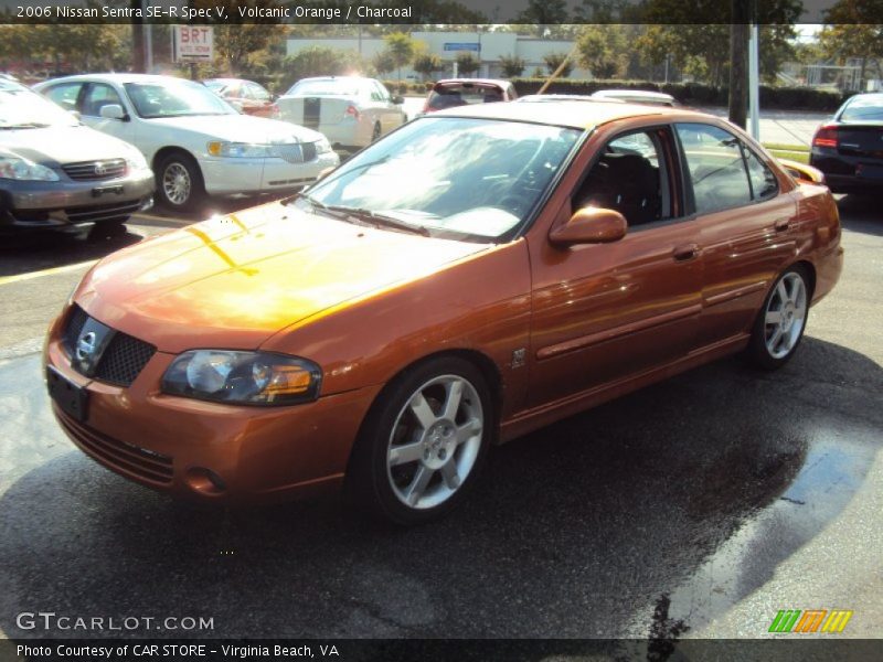 Volcanic Orange / Charcoal 2006 Nissan Sentra SE-R Spec V