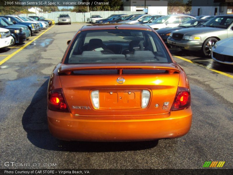 Volcanic Orange / Charcoal 2006 Nissan Sentra SE-R Spec V