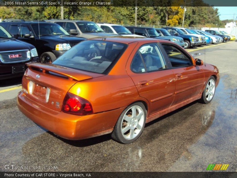Volcanic Orange / Charcoal 2006 Nissan Sentra SE-R Spec V