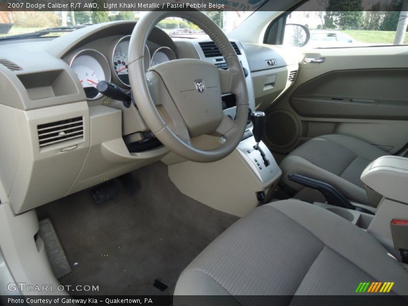 Light Khaki Metallic / Pastel Pebble Beige 2007 Dodge Caliber R/T AWD