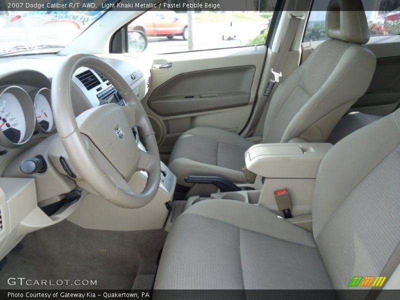 Light Khaki Metallic / Pastel Pebble Beige 2007 Dodge Caliber R/T AWD