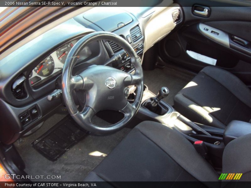 Volcanic Orange / Charcoal 2006 Nissan Sentra SE-R Spec V