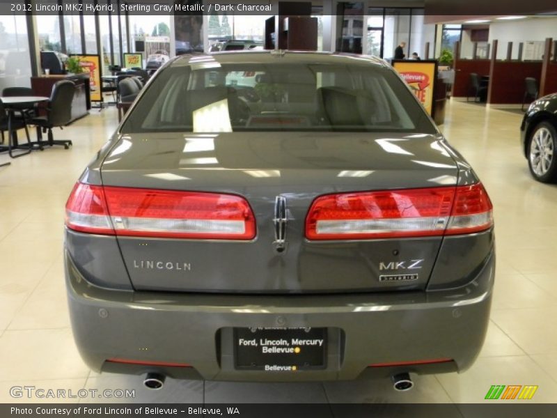 Sterling Gray Metallic / Dark Charcoal 2012 Lincoln MKZ Hybrid