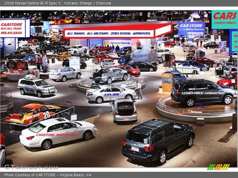 Volcanic Orange / Charcoal 2006 Nissan Sentra SE-R Spec V
