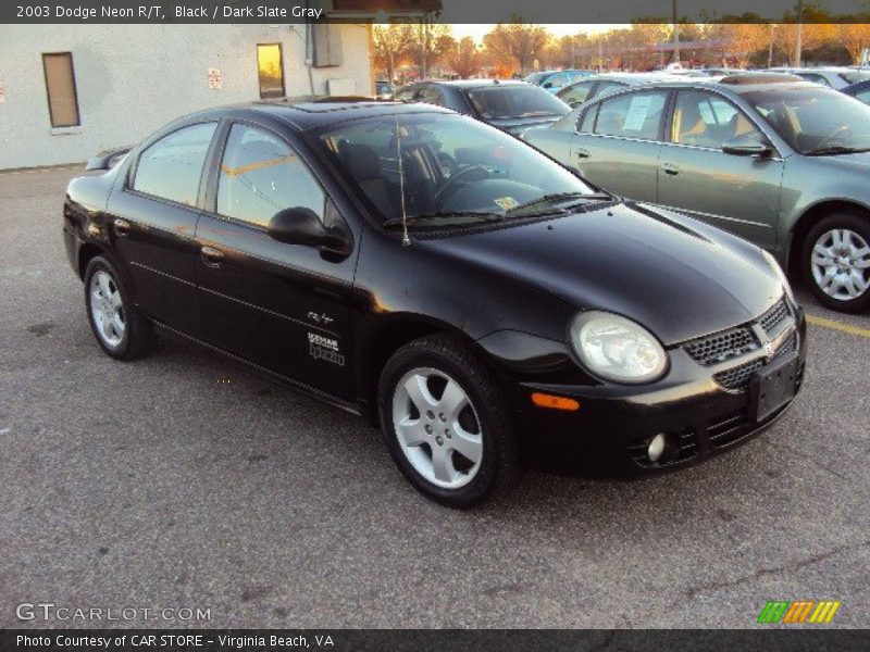 Black / Dark Slate Gray 2003 Dodge Neon R/T