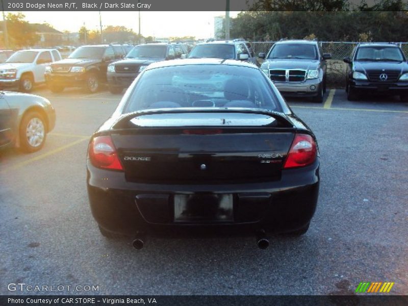Black / Dark Slate Gray 2003 Dodge Neon R/T